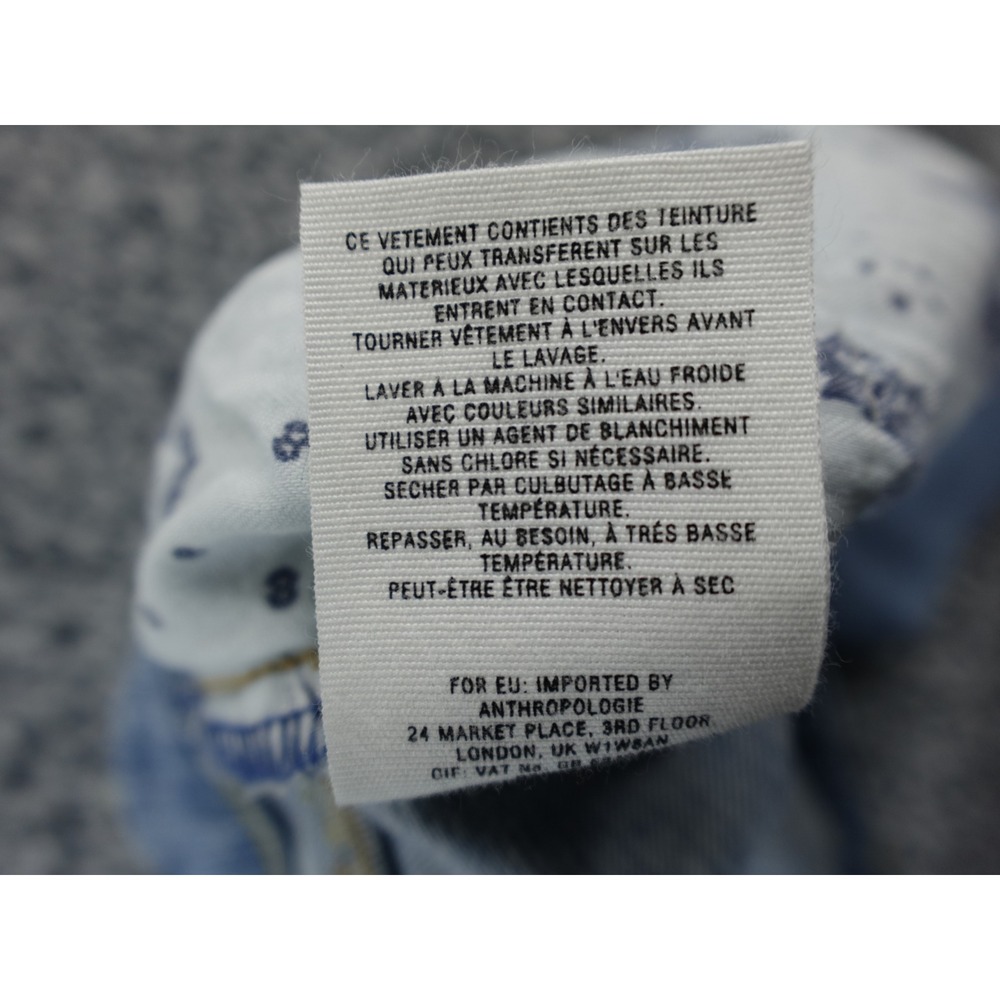 Pilcro‎ Hyphen 28 Womens Light Wash Embroidered Flower Skinny Jeans Size 28 - Picture 13 of 15